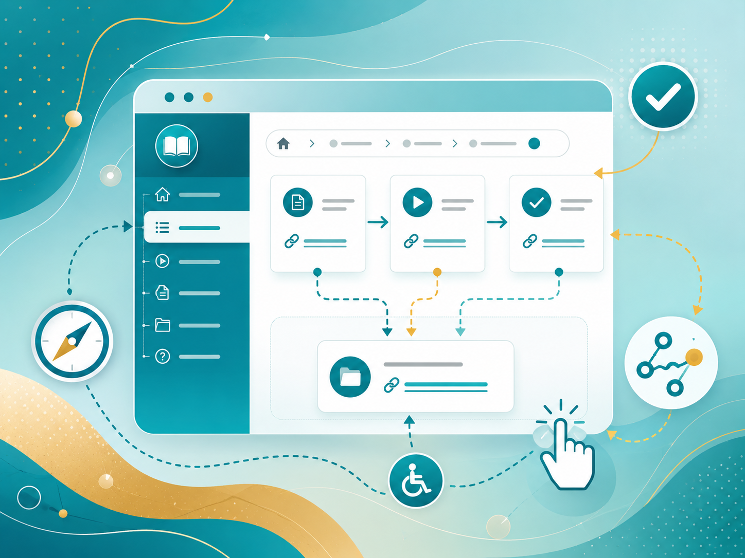 Hyperlinks are to help with navigation, consistency is helpful, and keeping in mind how assistive technology works with them is important.